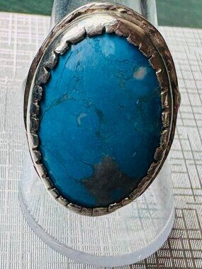 Vintage Silver 925 Ring with Turquiose Inset